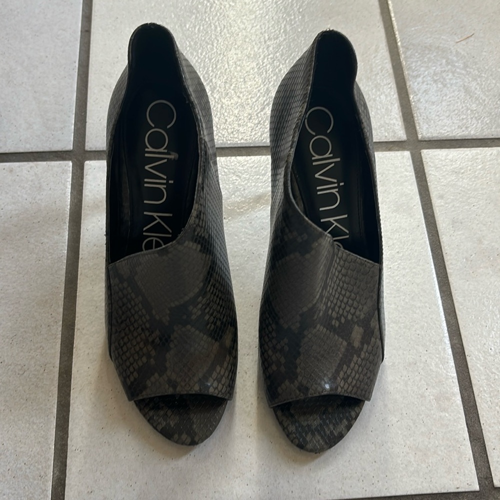 Calvin Klein heeled booties